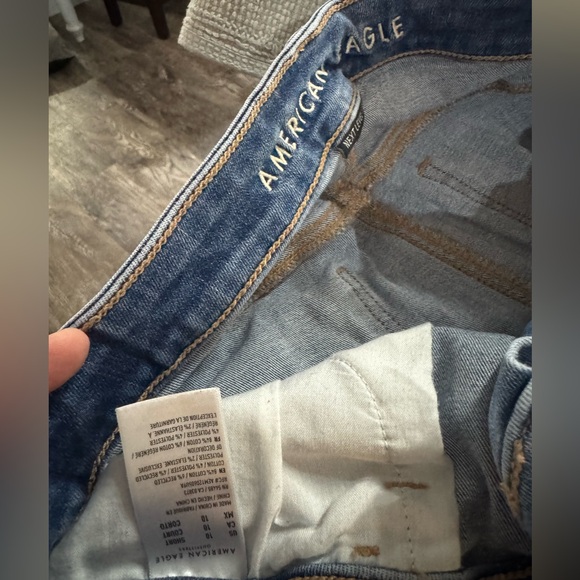 American Eagle Outfitters Ripped Blue Skinny Jeans - Picture 2 of 2